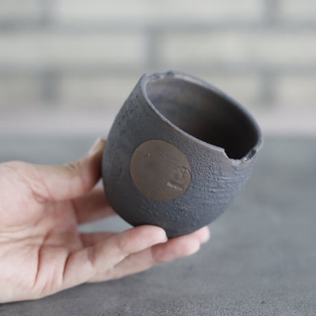N/OH / コロ鉢 / N-Black + Moon / XS (2.5号)   no.503-418