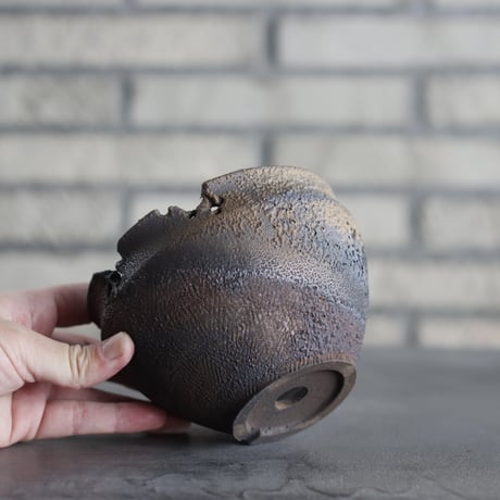 takero pot / モミテツ  (4.5号)  no.1228-124