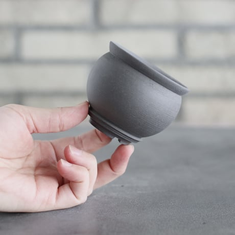 takero pot / ヤキシメ クロ (2.5号)   no.208-94