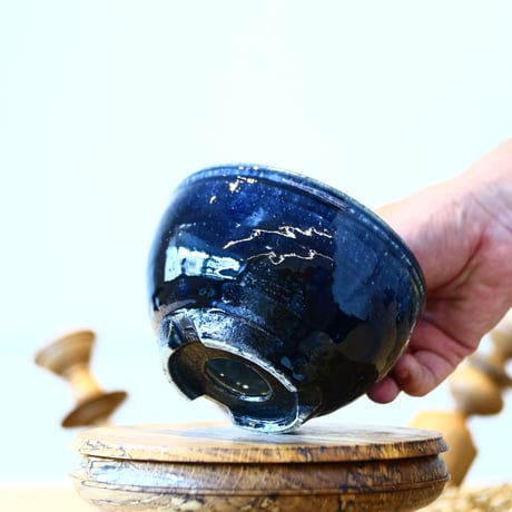 Tadao Akutsu〝瑠璃釉″ / humanity pot    no514-At3