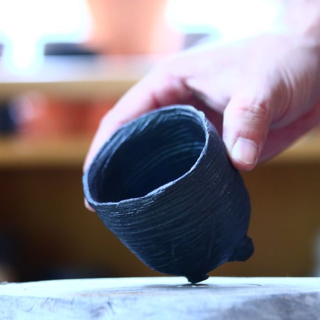 joint pot   安西桂   ×   安西岳郎   親子鉢〝土の子″ S   no.1018-27
