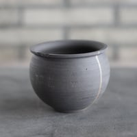 N/OH / コロ鉢 / rich black + Moon / SS (3.5号)   no.503-374