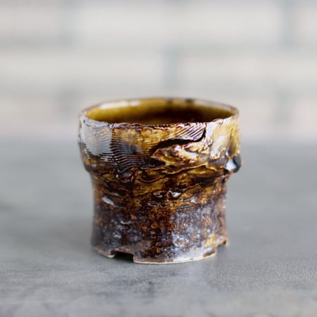 Masato Akutsu / brown glaze / humanity pot (3号)  no.824-35
