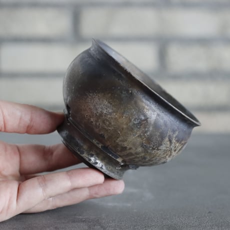 takero pot / mushikui / 炭化焼成 (3号)  no.531-90