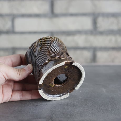 Masato Akutsu / brown glaze / humanity (2.5号)  no.517-107