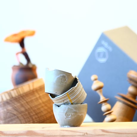 N/OH / コロ鉢 / Ocher / 2号 / 3pieces Set (box付き)   no.121028