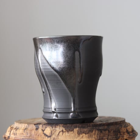 Yuta Uchida / black glaze / humanity pot     no.512-72