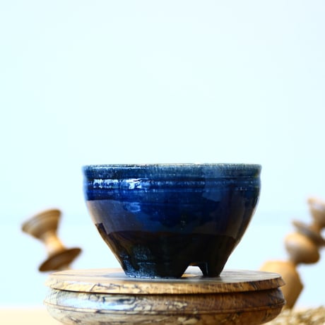 Tadao Akutsu〝瑠璃釉″ / humanity pot    no514-At5