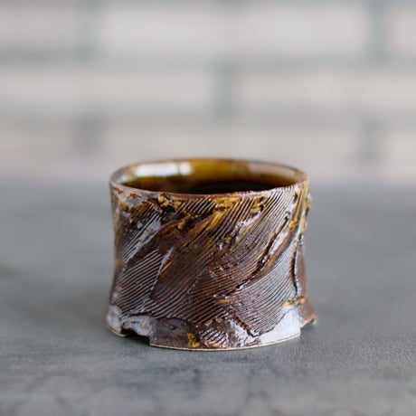 Masato Akutsu / brown glaze / humanity pot (2.5号)  no.824-36