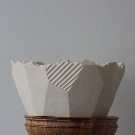 N/OH / 澪標 / matt white＋Line / L (7.5号)  no.504-31