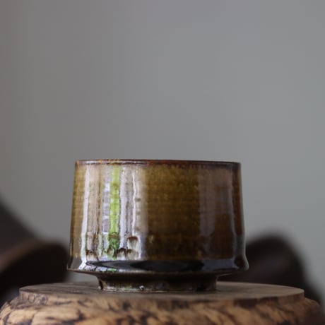 Masato Akutsu〝brown glaze″ / humanity pot    no.609-18