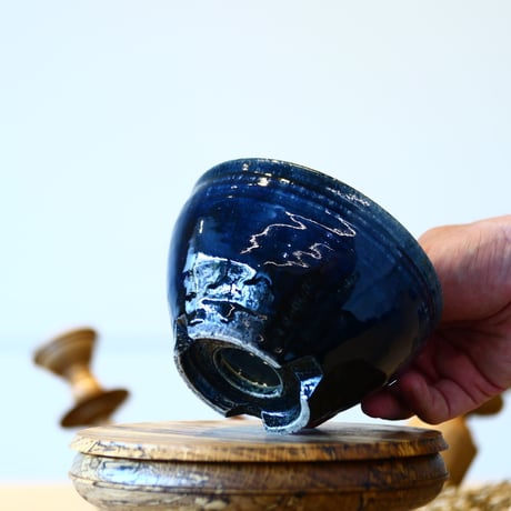 Tadao Akutsu〝瑠璃釉″ / humanity pot    no514-At5
