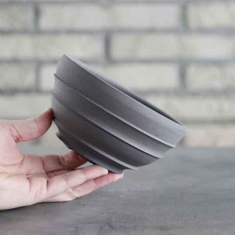 takero pot / ヤキシメ クロ (4.5号)   no.208-21
