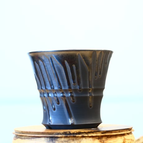 Yuta Uchida / black glaze / humanity pot    no.1231-18
