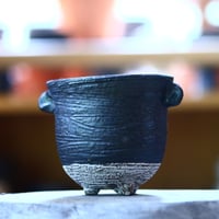joint pot   安西桂   ×   安西岳郎   親子鉢〝土の子″ M ミミツキ  no.1018-37