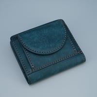 三つ折りウォレット ネイビー | marume.store