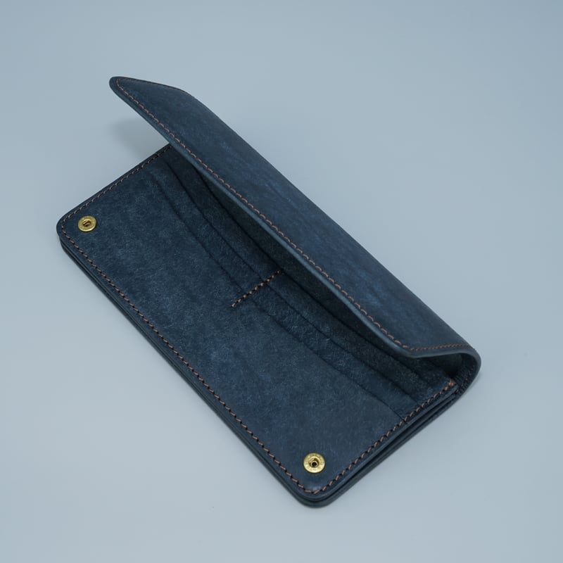 ロングウォレット ネイビー | marume.store