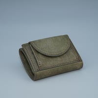 三つ折りウォレット グレー
