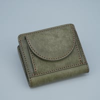 二つ折りウォレット＜小＞   グレー
