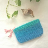 Mohair Pouch～Surf Blue.