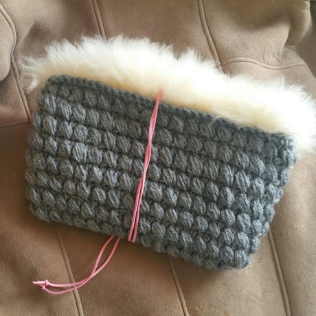 リアルムートンクラッチ♡Real Mouton Clutch.