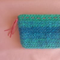 Mohair Pouch～Shell Blue.