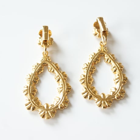 Special price【スペシャル プライス】AVONエイボン  フラワー フープ イヤリング / ヴィンテージジュエリー・アクセサリー