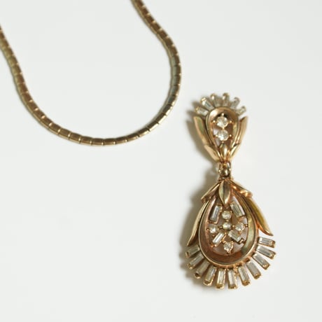 TRIFARIトリファリ アルフレッド・フィリップ  PAT.PEND ブローチ ネックレス/ ヴィンテージ・コスチュームジュエリー