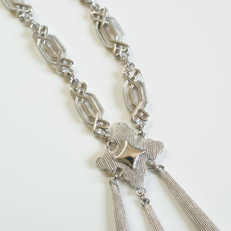 TRIFARIトリファリ シルバートーン ロングペンダント/ ヴィンテージジュエリー
