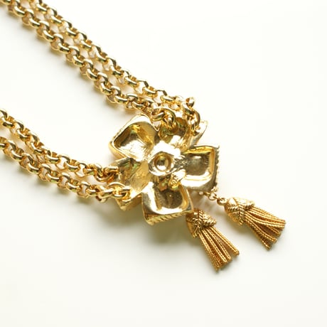 SONIA RYKIELソニアリキエル フラワータッセル ネックレス /  ヴィンテージアクセサリー
