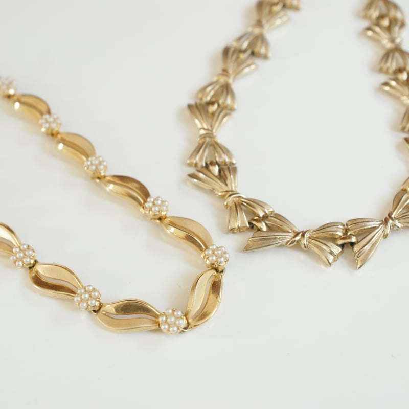 TRIFARIトリファリ フラワーパール ネックレス / ヴィンテージ