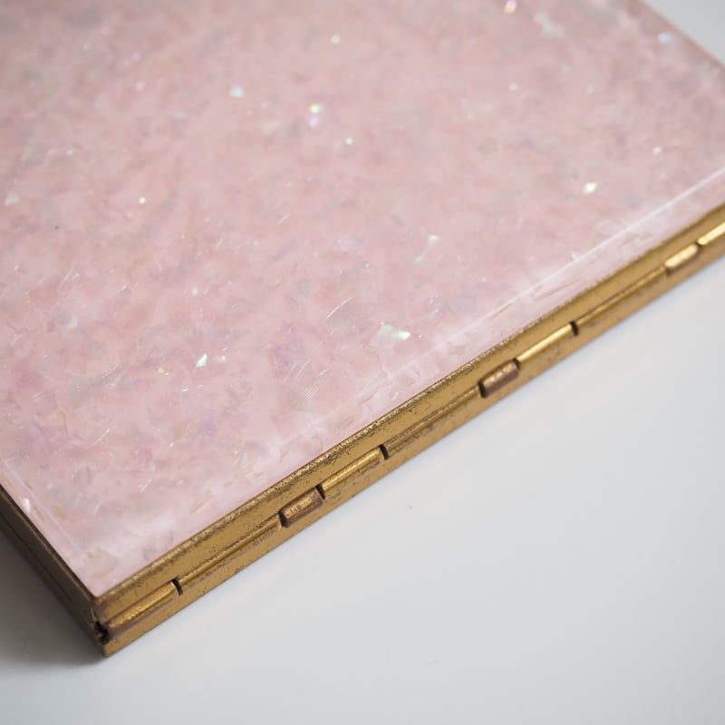 ヴィンテージ シガレットケース 名刺入れ レトロ シェル ピンク ルーサイト シガレットケース 名刺入れ