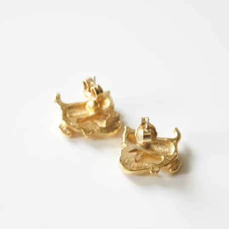 AVONエイボン 猫 キャット ラインストーン ピアス  / ヴィンテージジュエリー・アクセサリー