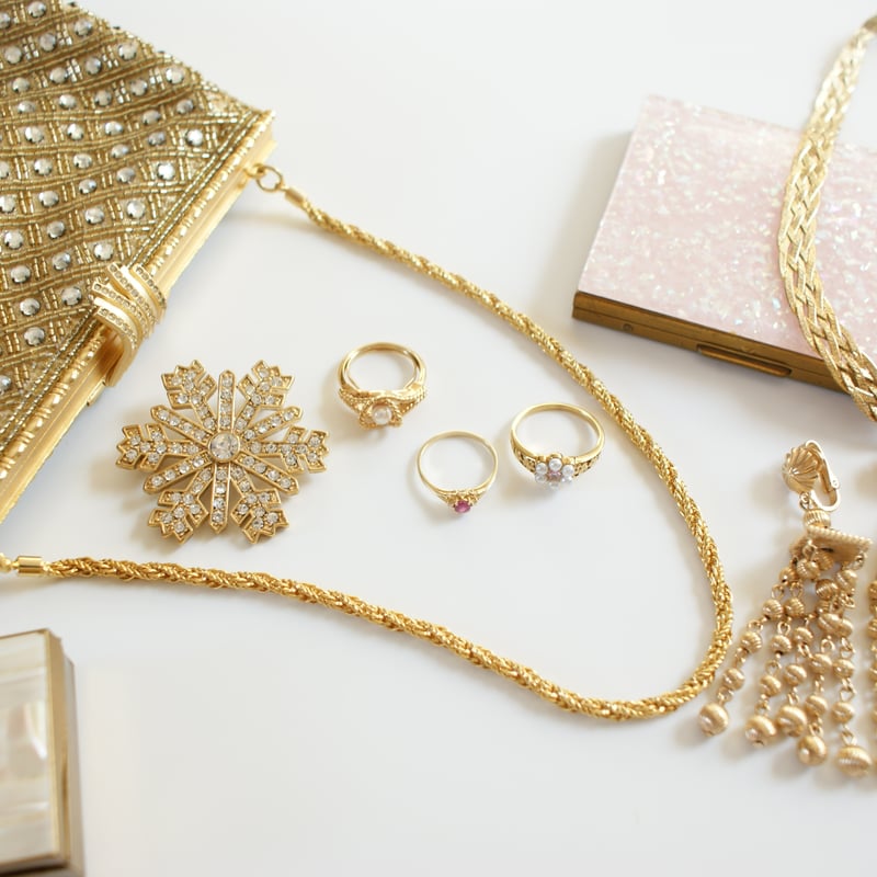 K18YG オーバルカットルビーダイヤモンド リング指輪 / ヴィンテージ