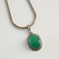 【フランス買付】Special price【スペシャルプライス】シルバー925 カルセドニー ネックレス/ ヴィンテージ・アンティークジュエリー