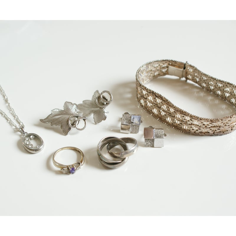 フランス製 トリニティピンキーリング シルバー指輪/ ヴィンテージ