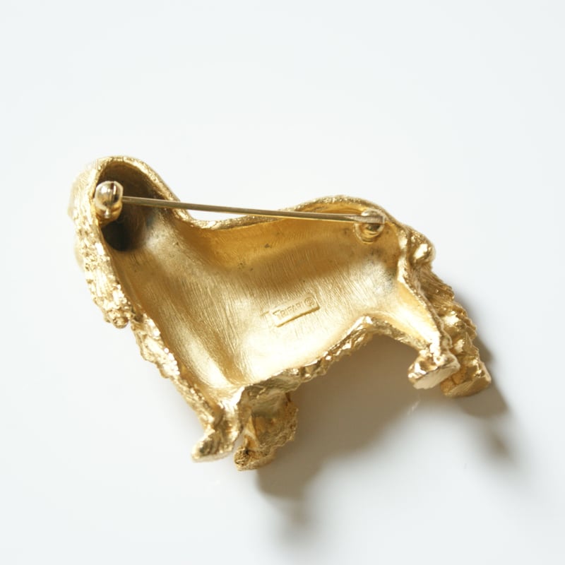 TRIFARI　トリファリ　1960年代　ヴィンテージ　ウッドペッカー　ブローチ TRIFARI トリファリ 1960年代 アンティーク ヴィンテージ ウッド