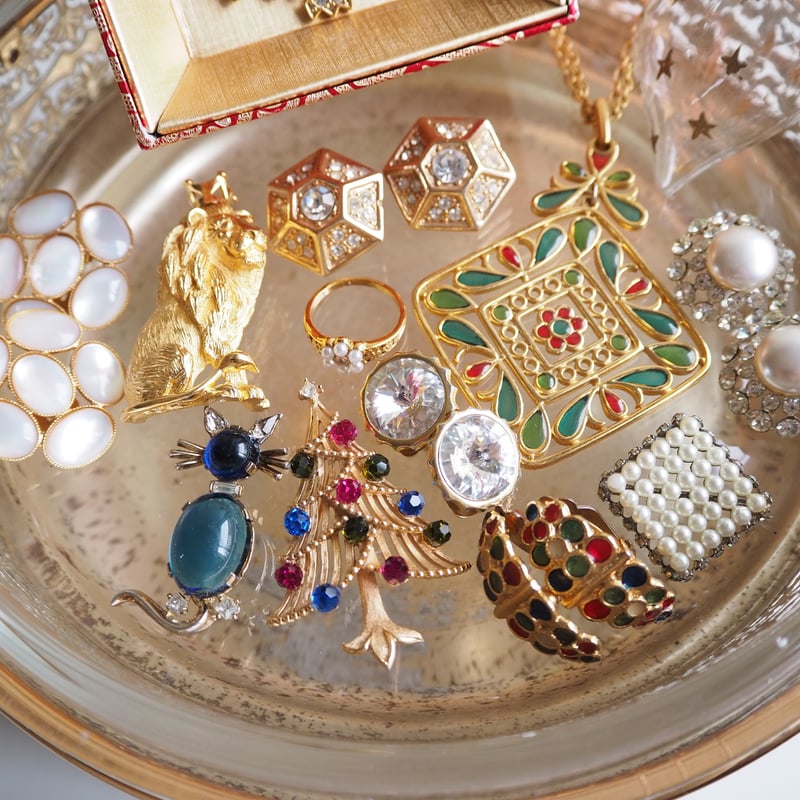 TRIFARIクラウントリファリ クリスマスツリー ブローチ/ ヴィンテージ