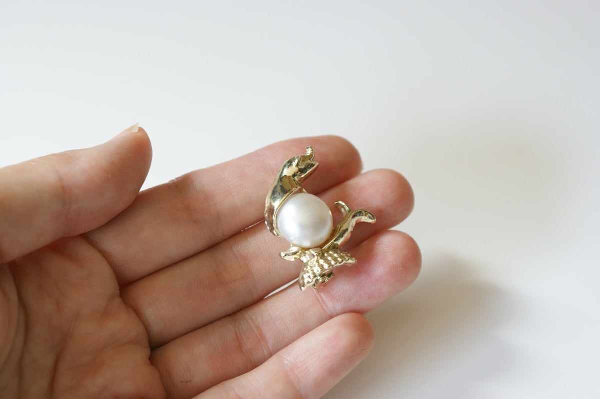 超希少　GIVENCHY　パール　ブローチ　ヴィンテージ 超希少 GIVENCHY パール ブローチ ヴィンテージ
