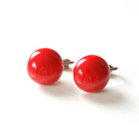 Special price【スペシャル プライス】レッド エナメル イヤリング / ヴィンテージアクセサリー