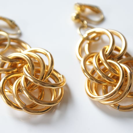Special price【スペシャルプライス】AVONエイボン ゴールド リンク イヤリング / ヴィンテージジュエリー・アクセサリー