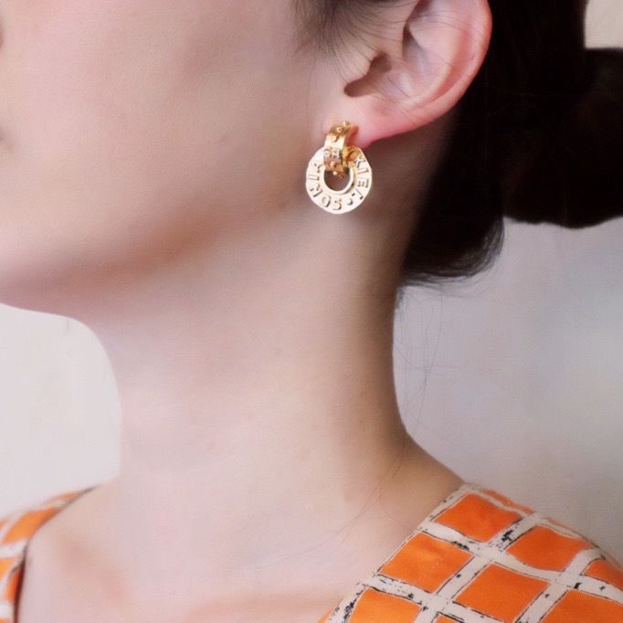 SONIA RYKIELソニアリキエル 2WAY ゴールド フープ ヤリング  