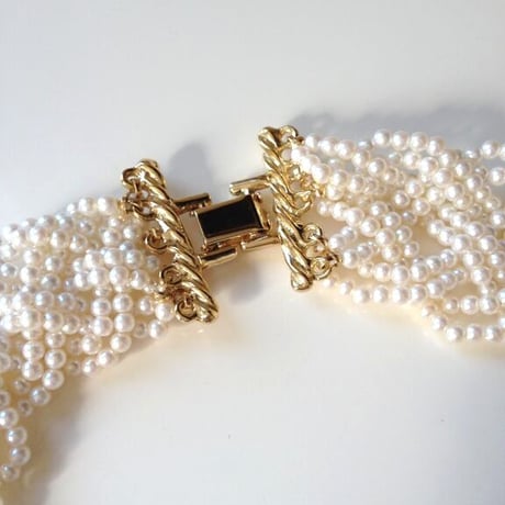 パールネックレス＆イヤリングセット / デッドストック 未使用品 / ヴィンテージアクセサリー