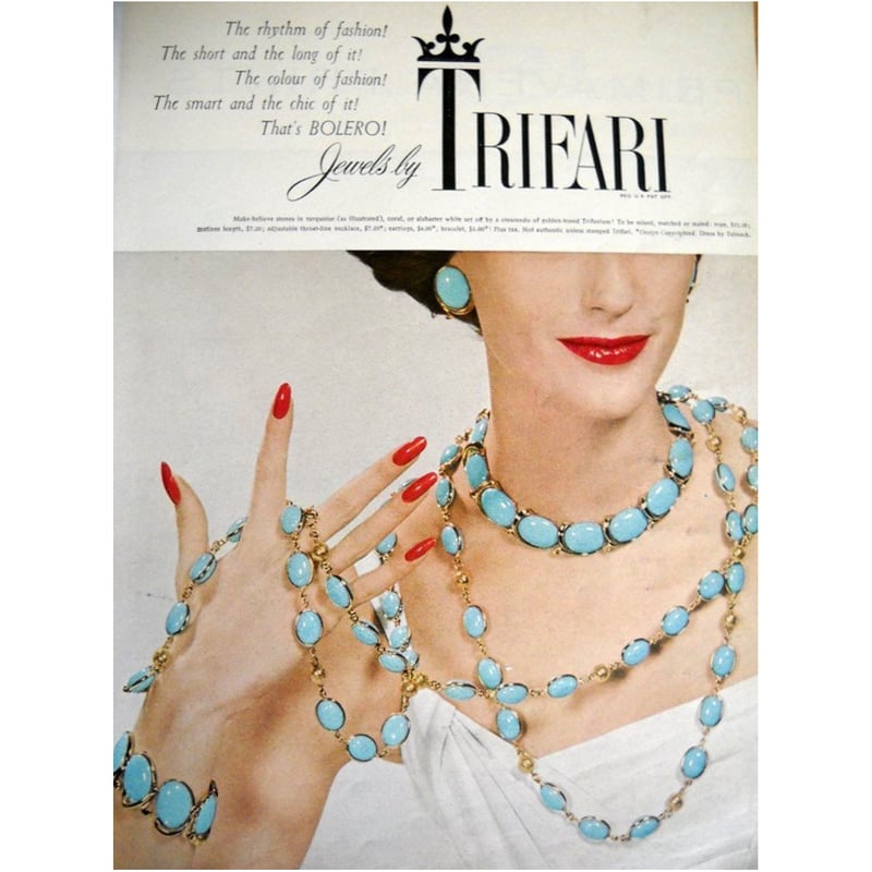 TTRIFARI トリファリ ネックレス ブルー お花 コスチュームジュエリー TTRIFARI トリファリ ネックレス ブルー お花 コスチューム