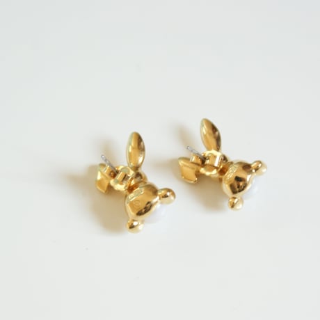 AVONエイボン ラビット パール ピアス/ ヴィンテージジュエリー・アクセサリー