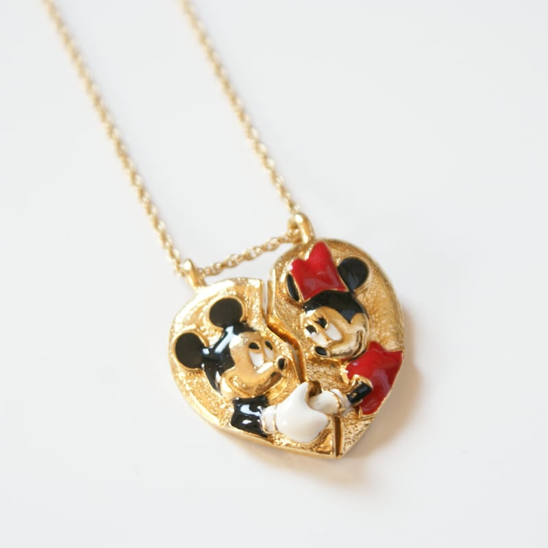 DISNEY ディズニー カップル ミッキーミニー ペンダント 