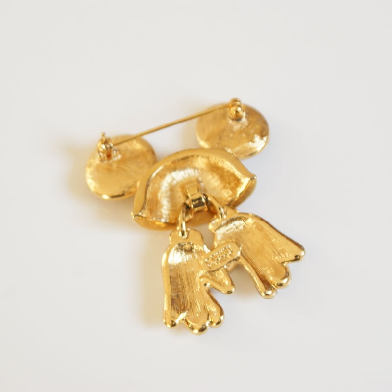 NAPIERネイピア DISNEY ディズニー ミッキー ラインストーン ブローチ