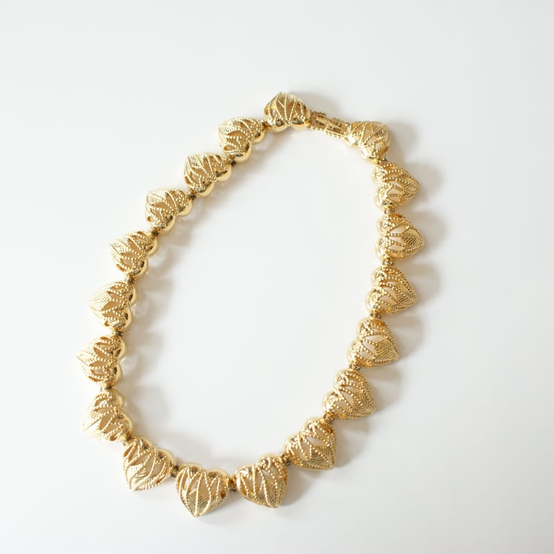 NINA RICCIニナリッチ ハート リーフ ネックレス / ヴィンテージ