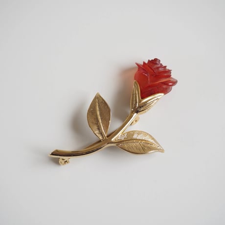 【アメリカ買付】ローズ 薔薇 ブローチ / ヴィンテージ・コスチュームジュエリー