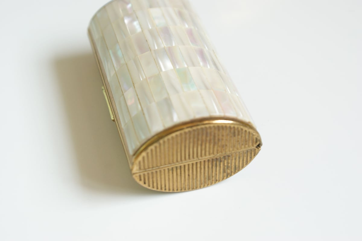 マザーオブパール ヴィンテージ 調味入れ マザーオブパール ヴィンテージ 調味入れ